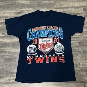 Vintage 1991 Minnesota Twins AL Champions Men’s Medium